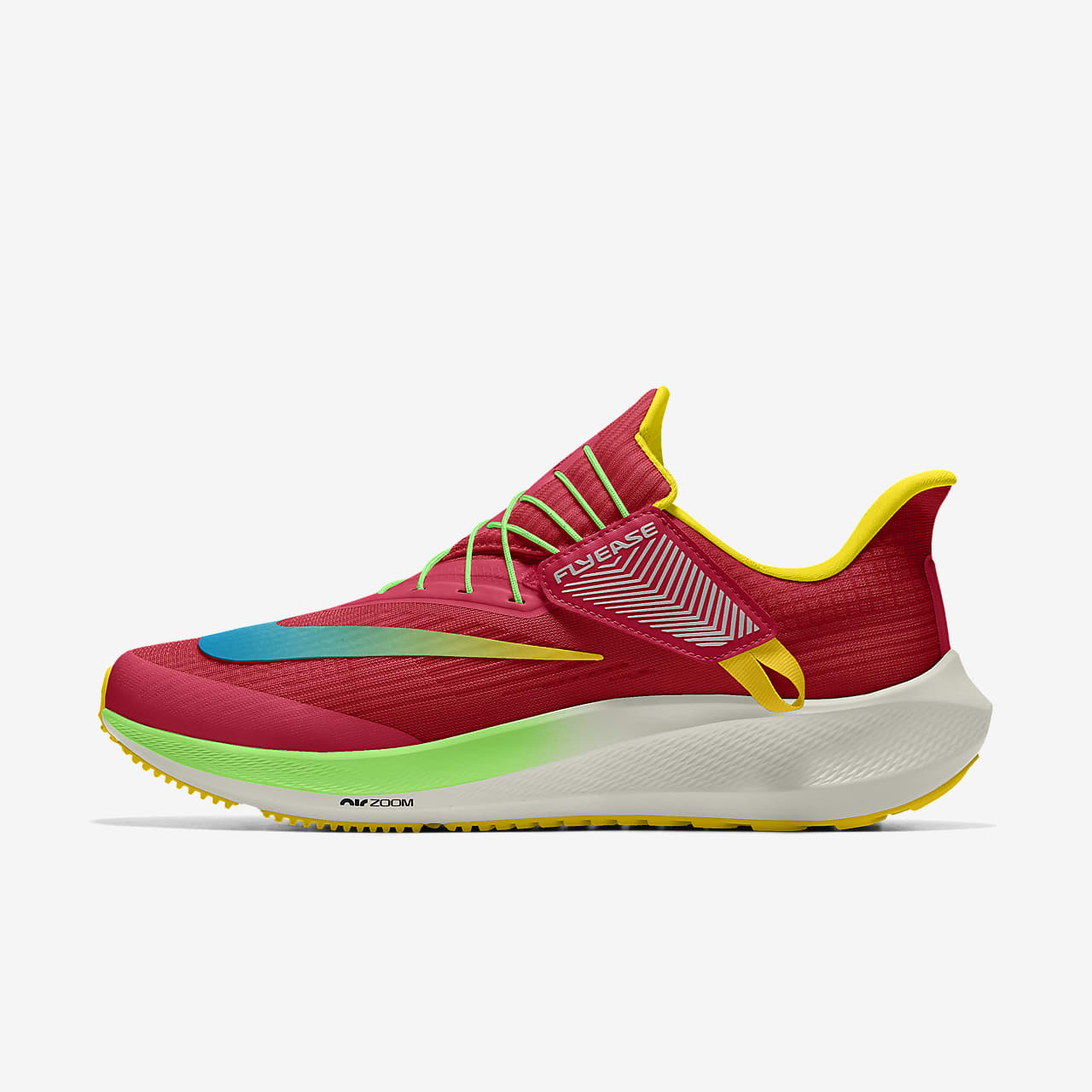 Personalizowane buty damskie do biegania po asfalcie z systemem łatwego wkładania i zdejmowania Nike Air Zoom Pegasus FlyEase By You
