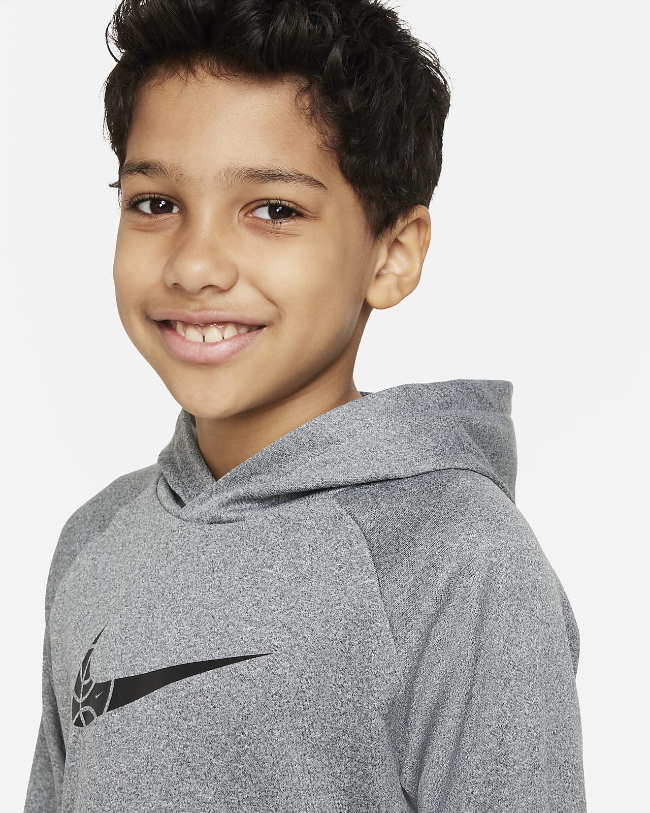 Nike Therma-FIT Older Kids' (Boys') Basketball Hoodie. Nike BE