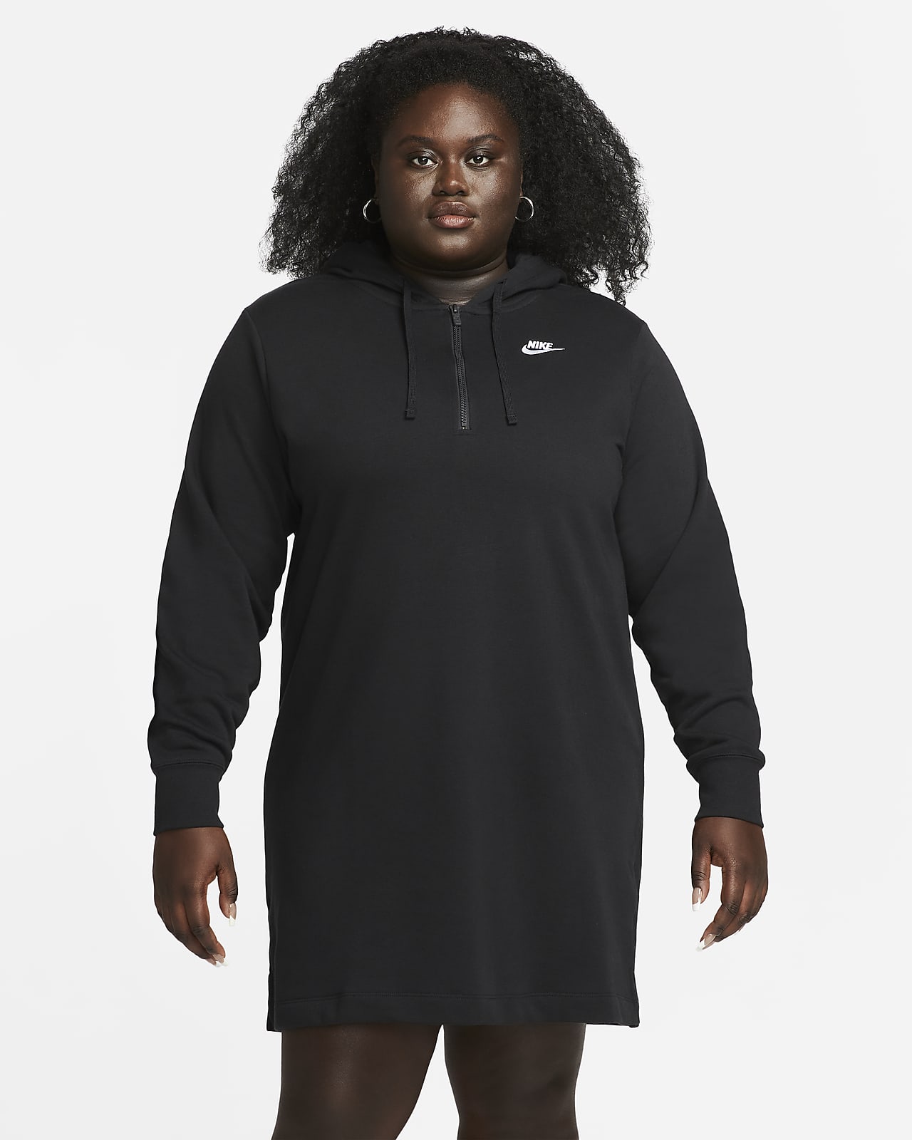 Línea del sitio Novia Renacimiento Nike Sportswear Club Fleece Vestido con capucha (Talla grande) - Mujer. Nike  ES
