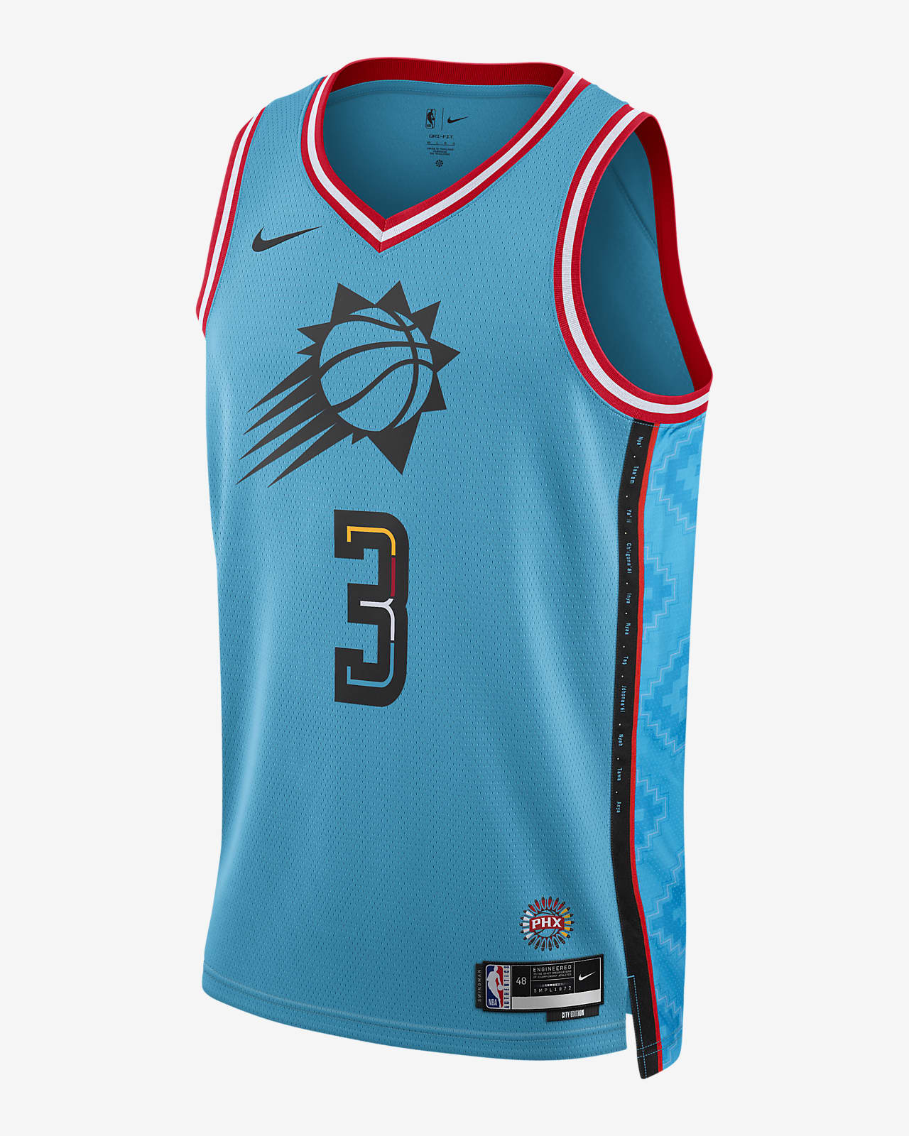 suns basketball jersey