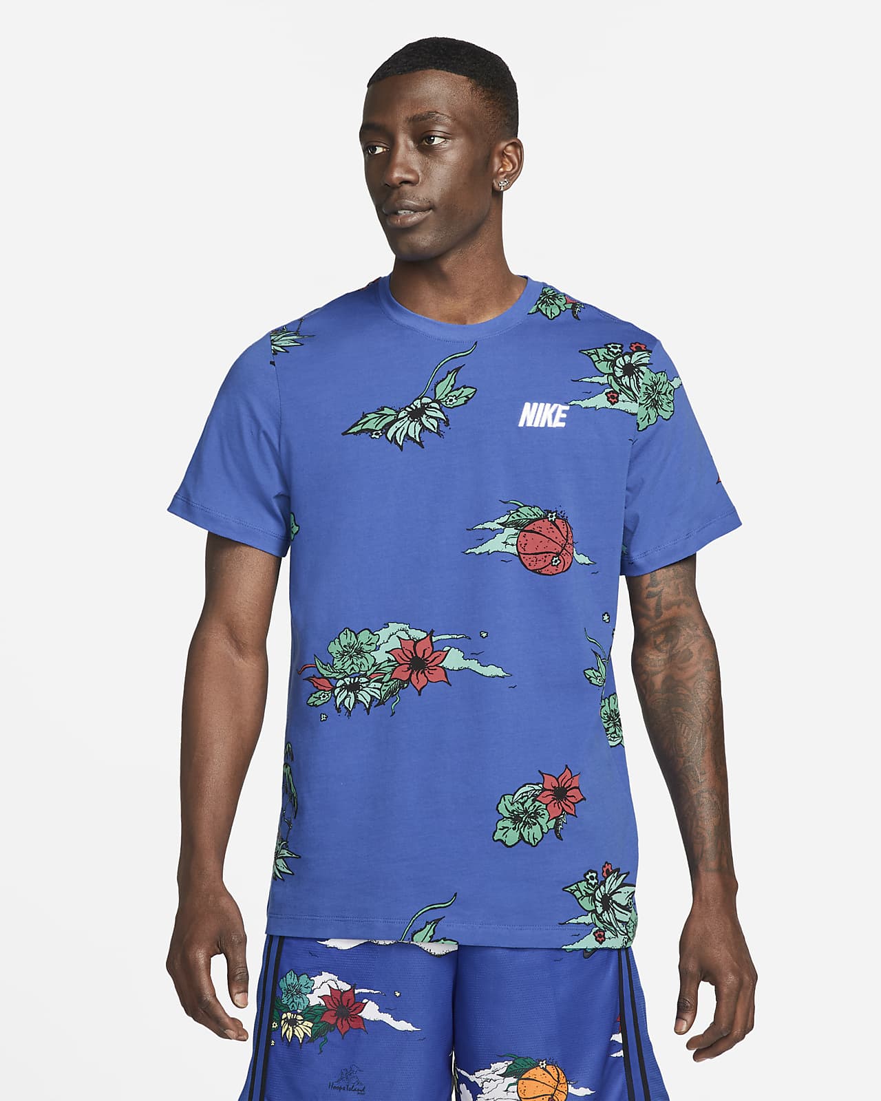 Men's Allover Print Basketball T-Shirt. Nike.com