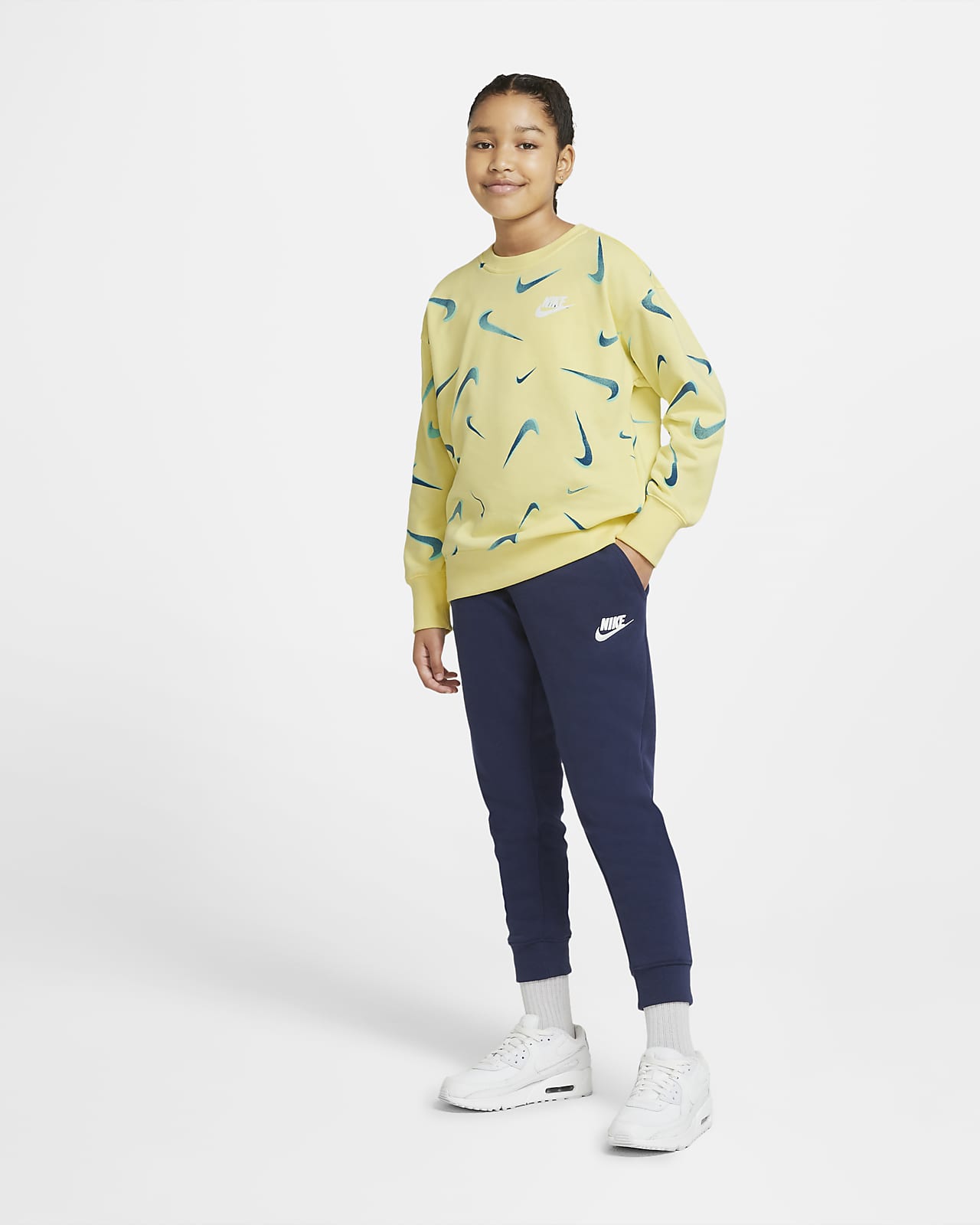 nike all over print crew tracksuit infant