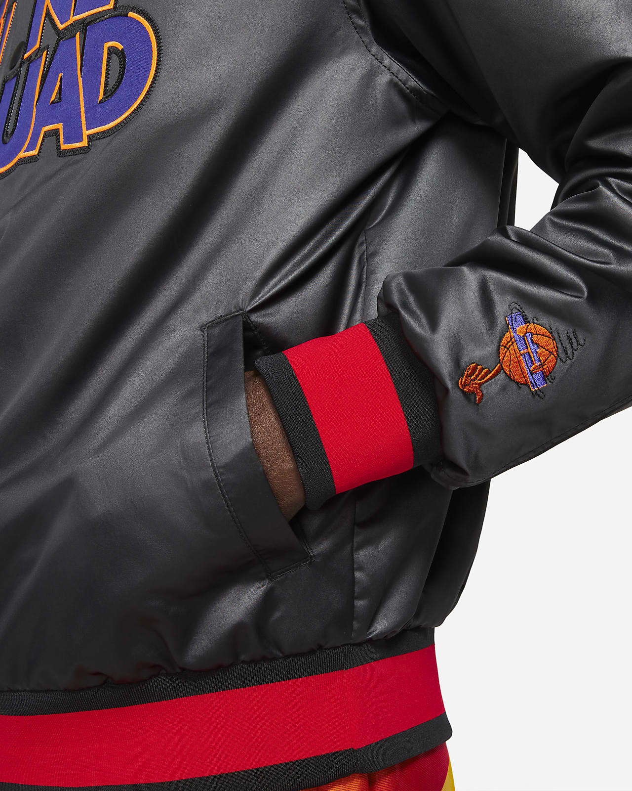 nike varsity jacket leather