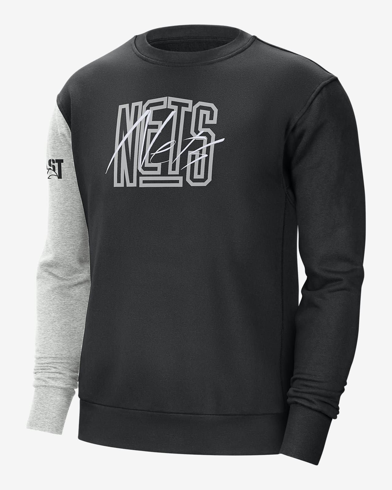 Brooklyn Nets Courtside Men's Nike NBA Fleece Sweatshirt. Nike NZ