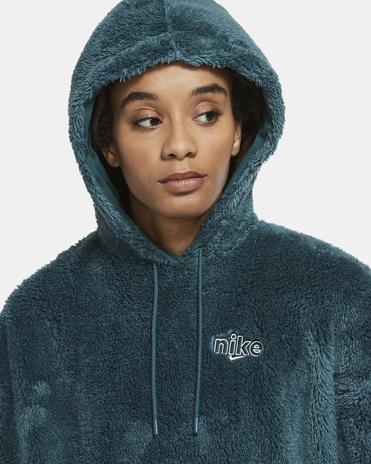 nike women's fuzzy hoodie