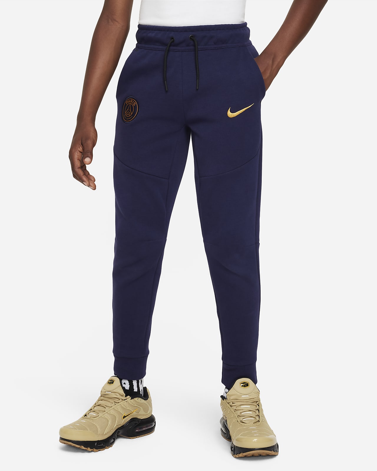 Ποδοσφαιρικό παντελόνι Nike Παρί Σεν Ζερμέν Tech Fleece για μεγάλα αγόρια