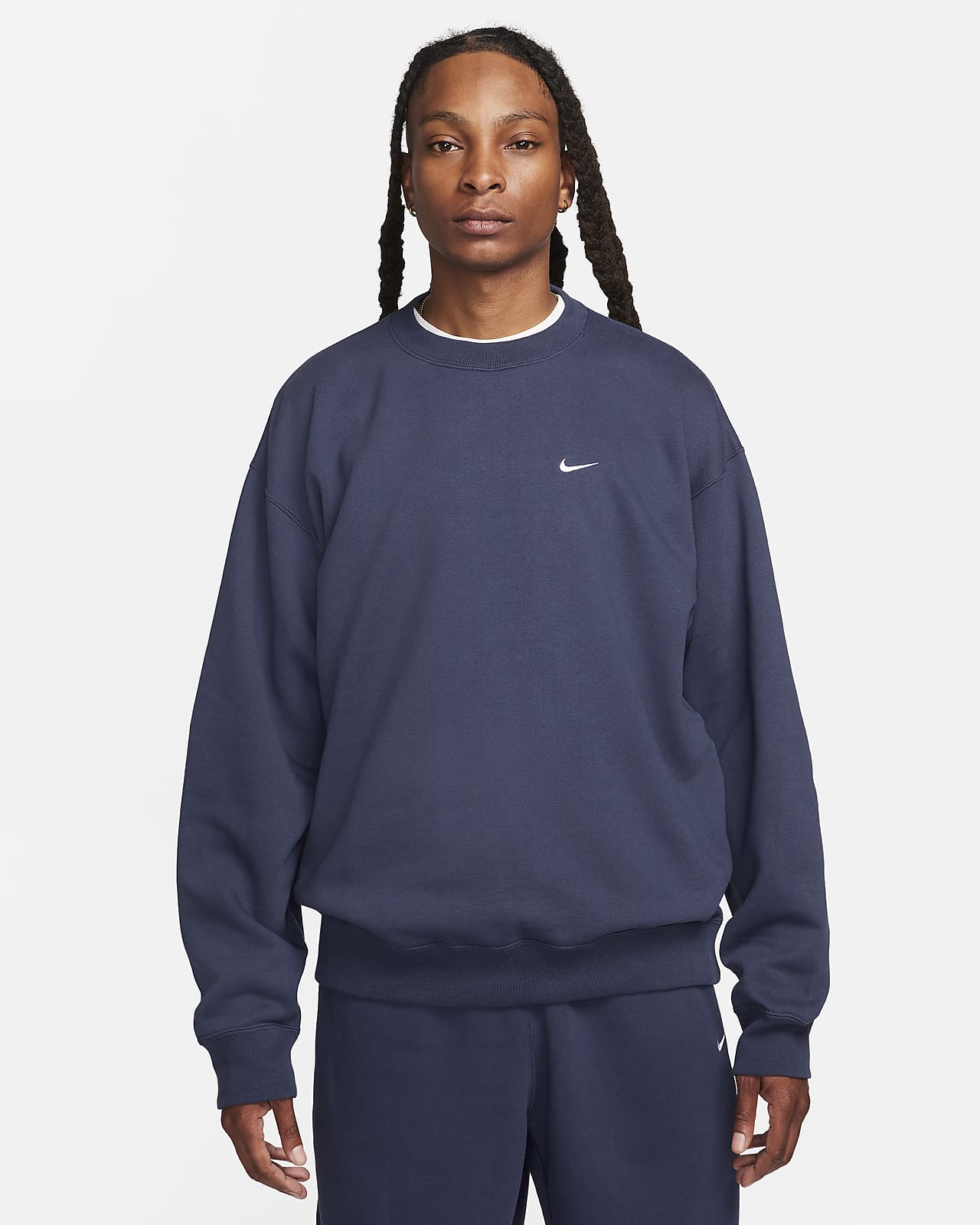 Camisola de lã cardada Nike Solo Swoosh para homem