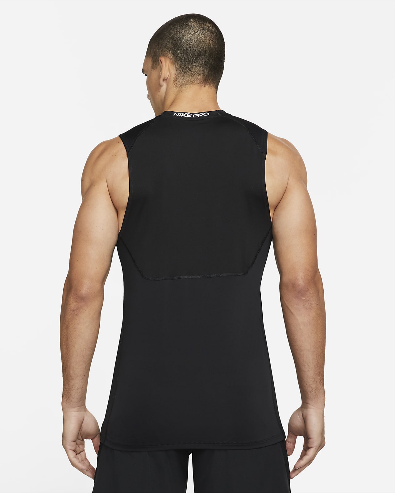 Nike Pro Training slim fit tank in black