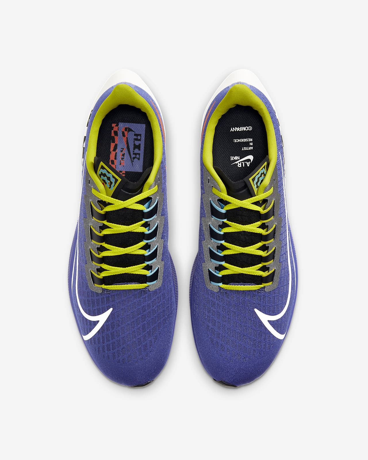 yellow nike running shoes