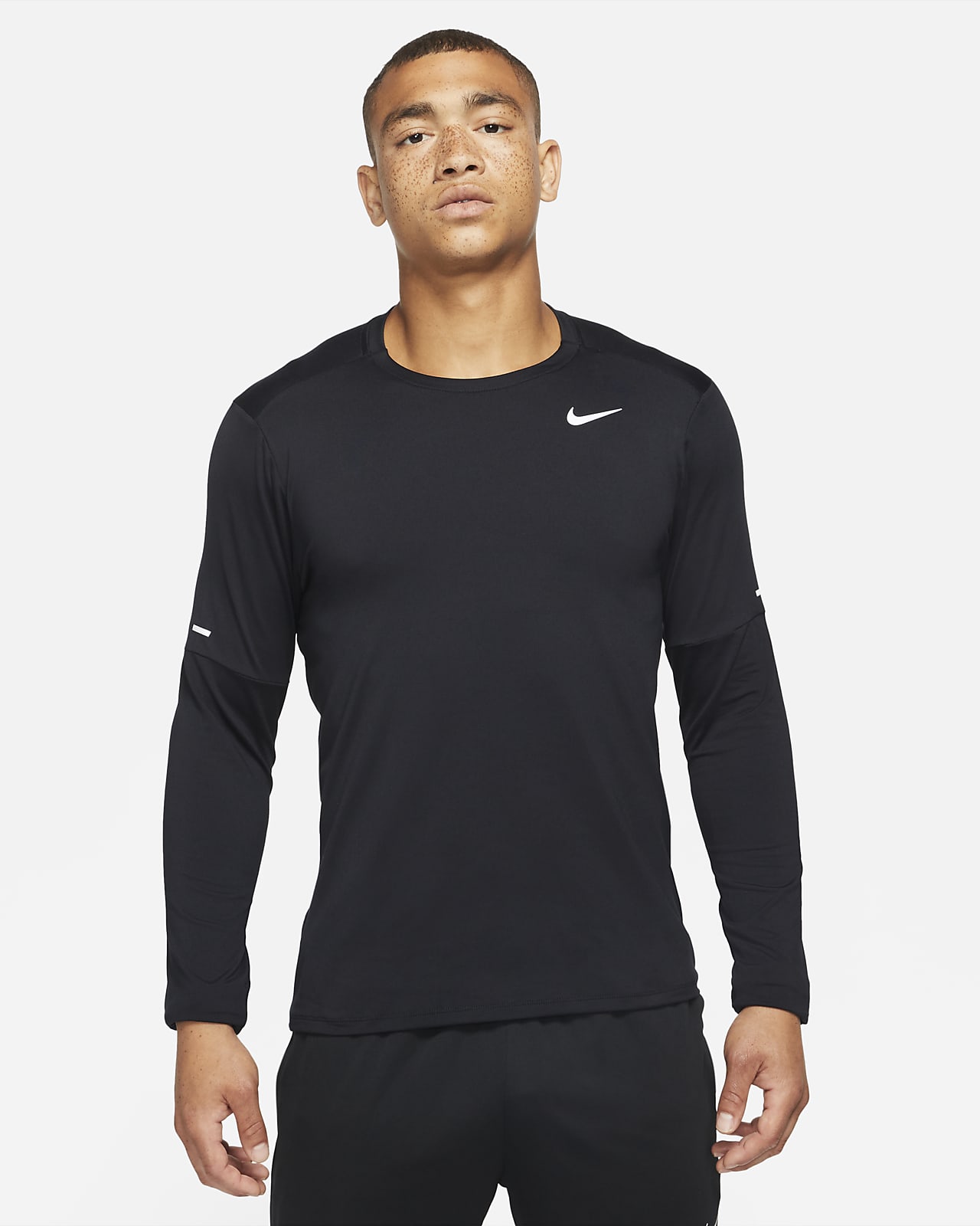 SUDADERA RUNNING NIKE THERMA SPHERE ELEMENT HYBRID HOMBRE 859222-010