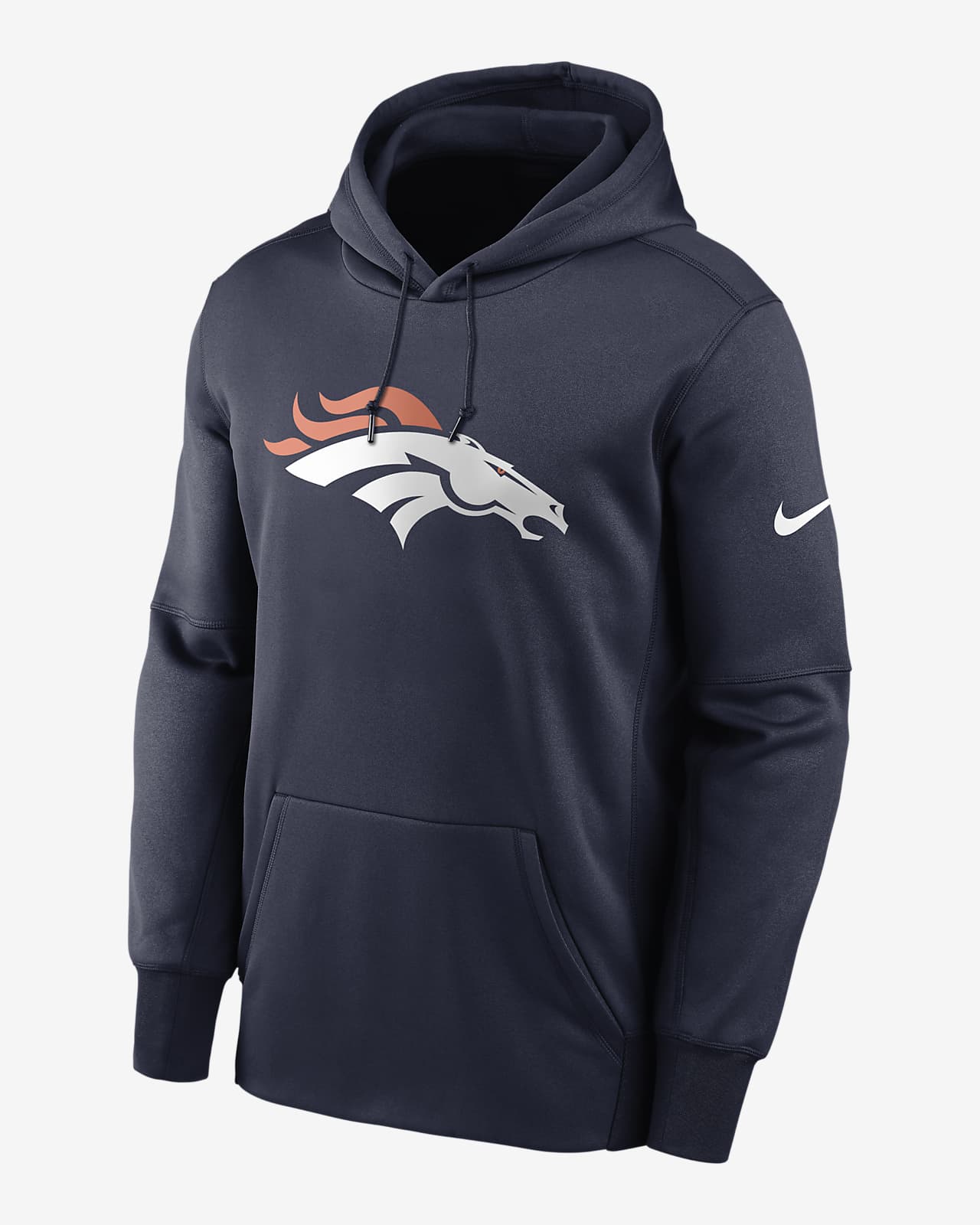 Men's Nike NFL On Field Therma-Fit Denver Broncos Hoodie Sweatshirt  Size Small