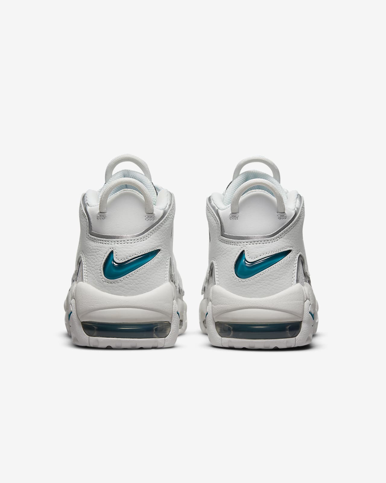 nike uptempo 96 femme argent