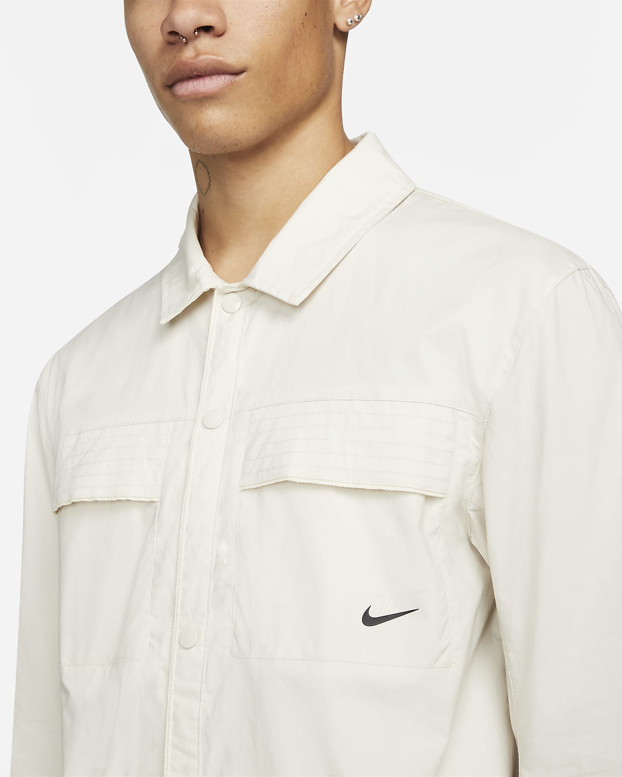 Nike Sportswear Style Essentials Men's Woven ButtonUp Top. Nike CH