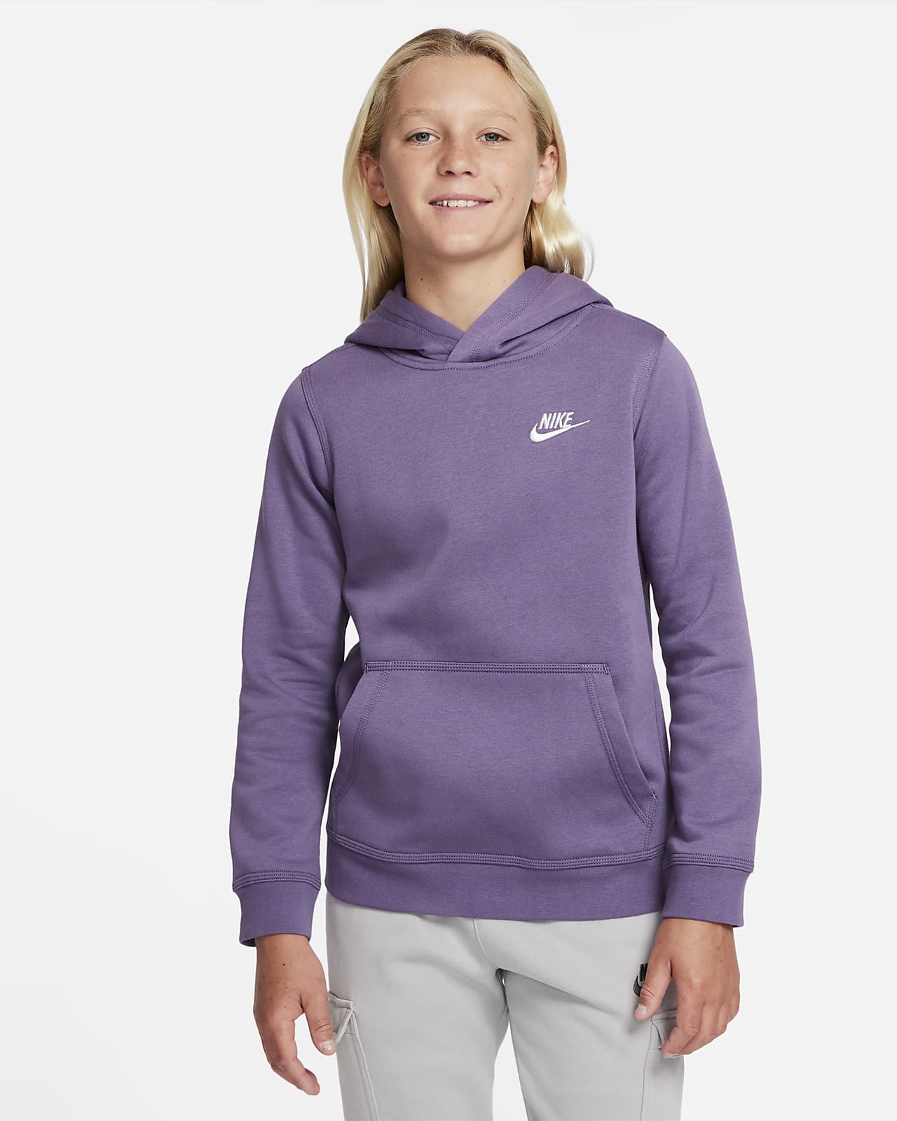 nike pullover hoodie lavender