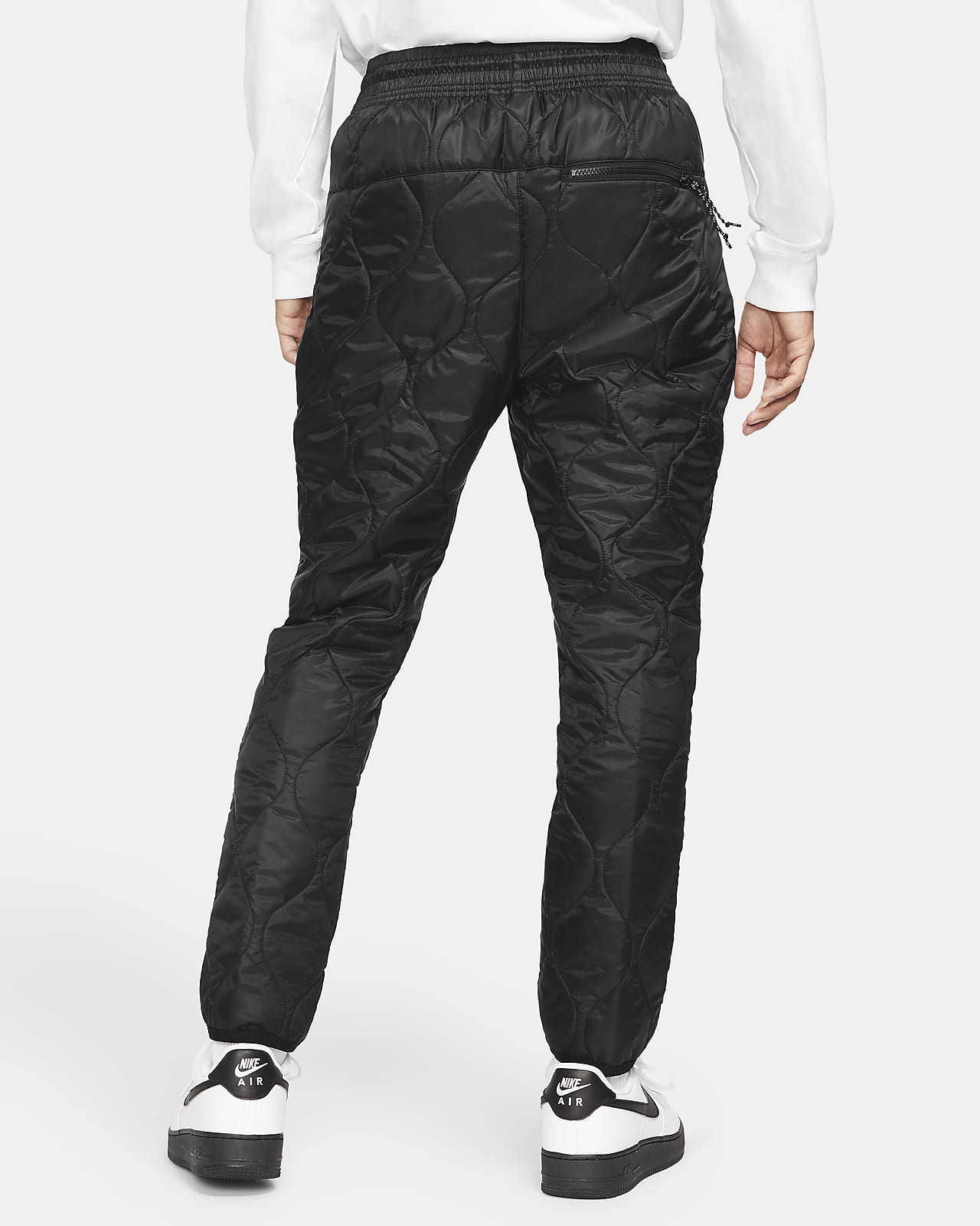 くろいぬ男子体操服XL ナイキ ウィンターライズド 中綿ジャケット ジョガーパンツ 上下セット 黒