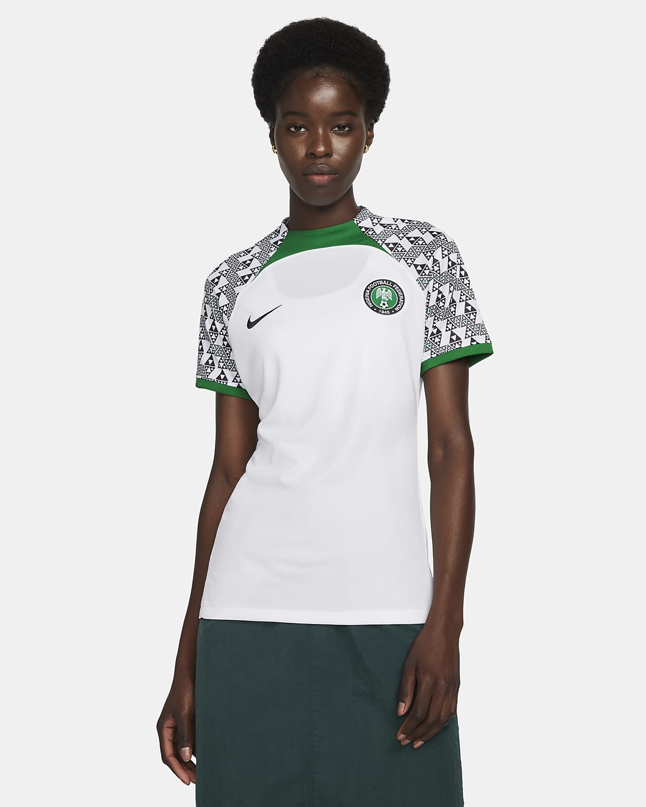 Nike Women's Nigeria 2023 Away Replica Jersey, Small, Green