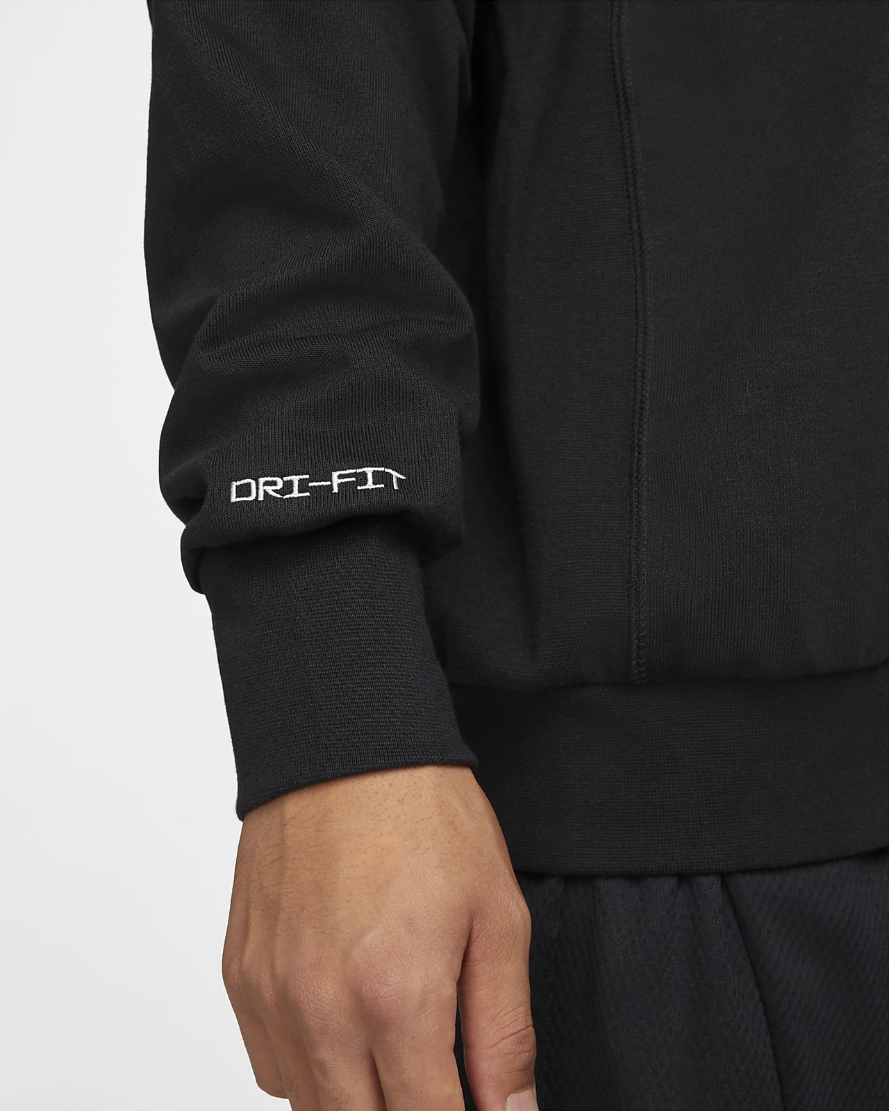 Nike Men's Standard Issue Basketball Crew Sweatshirt, Black, Size: XXL