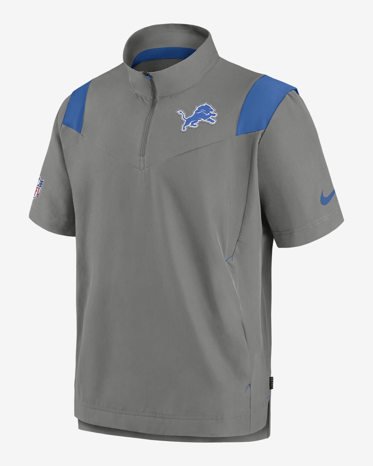 Nike Sideline Coach Lockup (NFL Detroit Lions) Men's Short-Sleeve Jacket