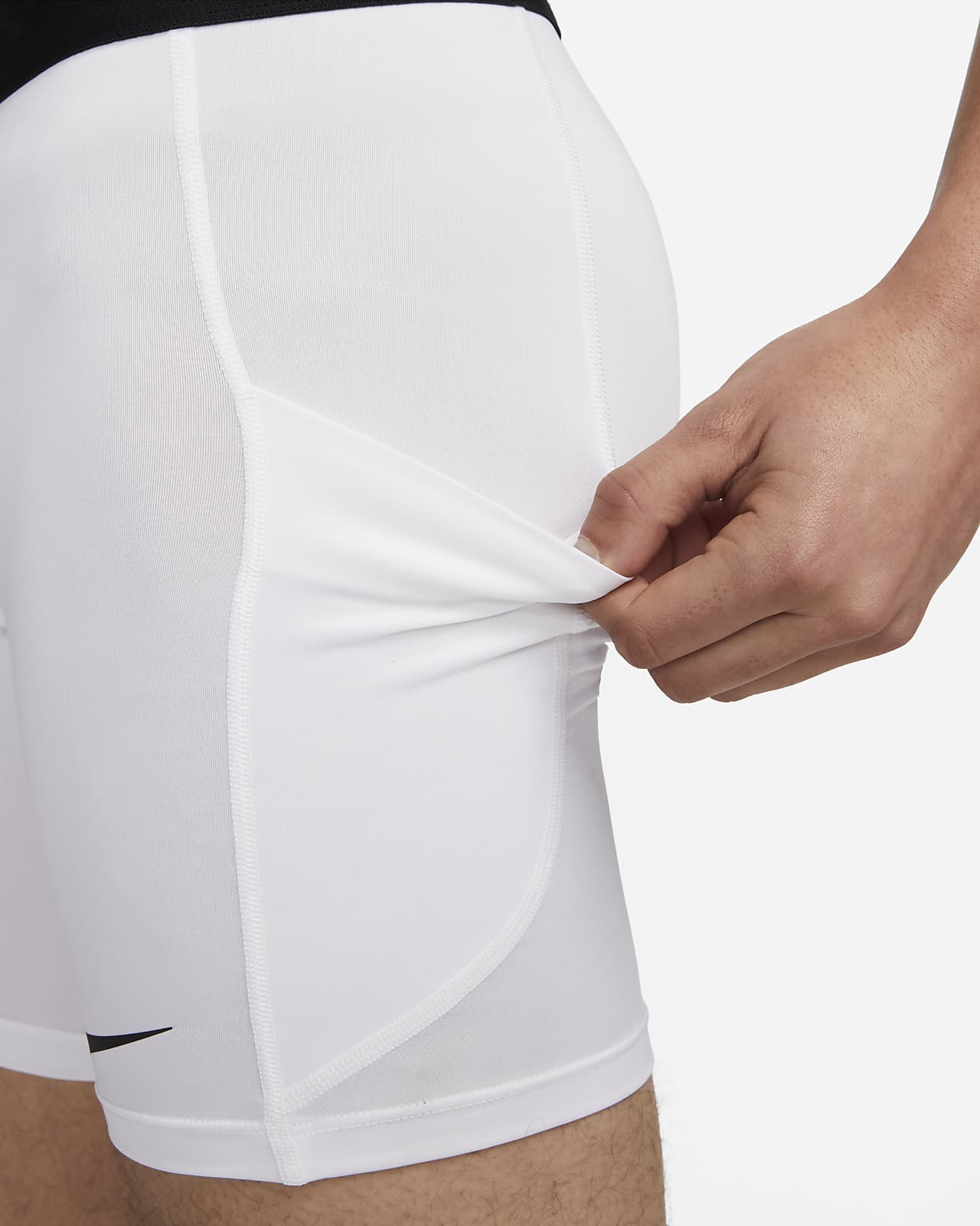 Nike Pro Dri-FIT Training Sports Elastic Logo Breathable Gym Shorts White  'Multi-Color' - DD1918-100