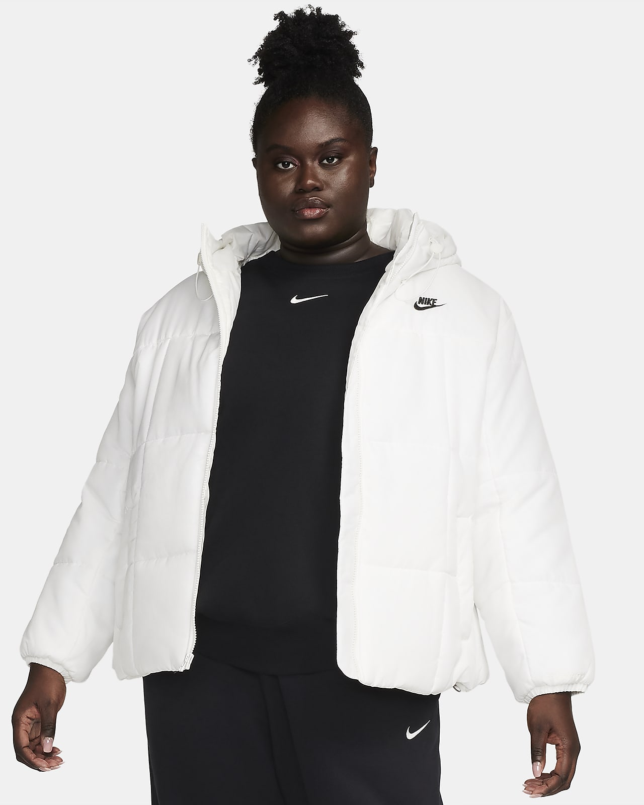Nike Womens Sportswear Essential Fleece Pullover Hoodie (Plus Size