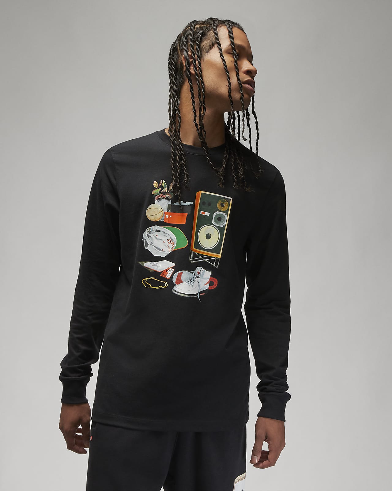 Jordan Artist Series by Jacob Rochester Men's Long-Sleeve T-Shirt. Nike AE