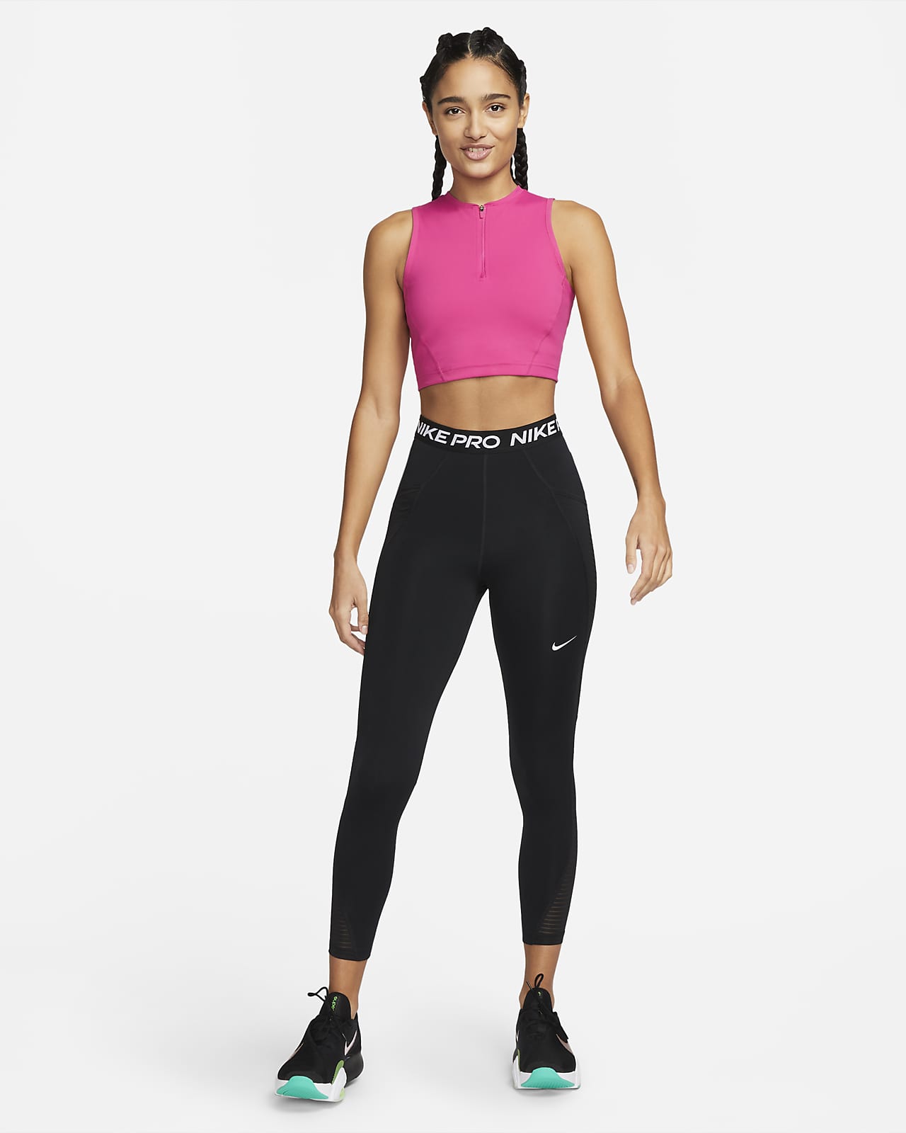 Nike Pro Dri-FIT Korte tanktop voor dames. Nike NL