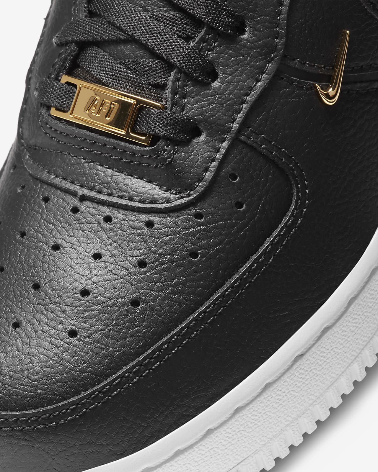 nike air force gold and black