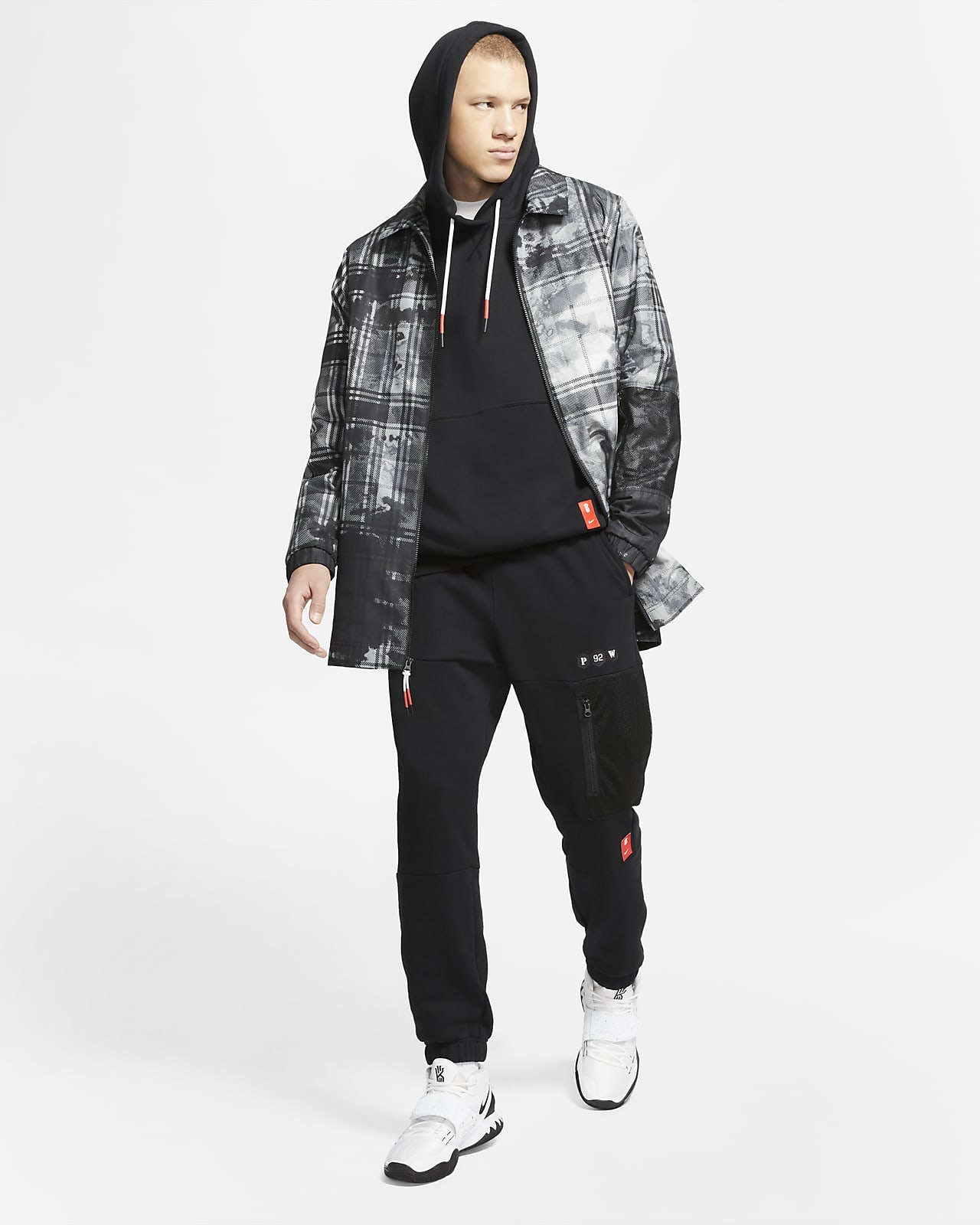 nike printed parka