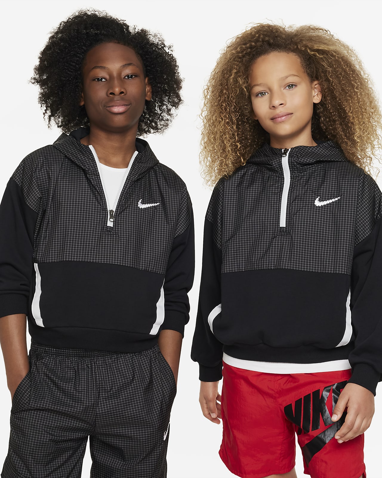 Manøvre Væsen At opdage Overdimensioneret Nike Outdoor Play-hættetrøje med 1/2 lynlås til større  børn. Nike DK