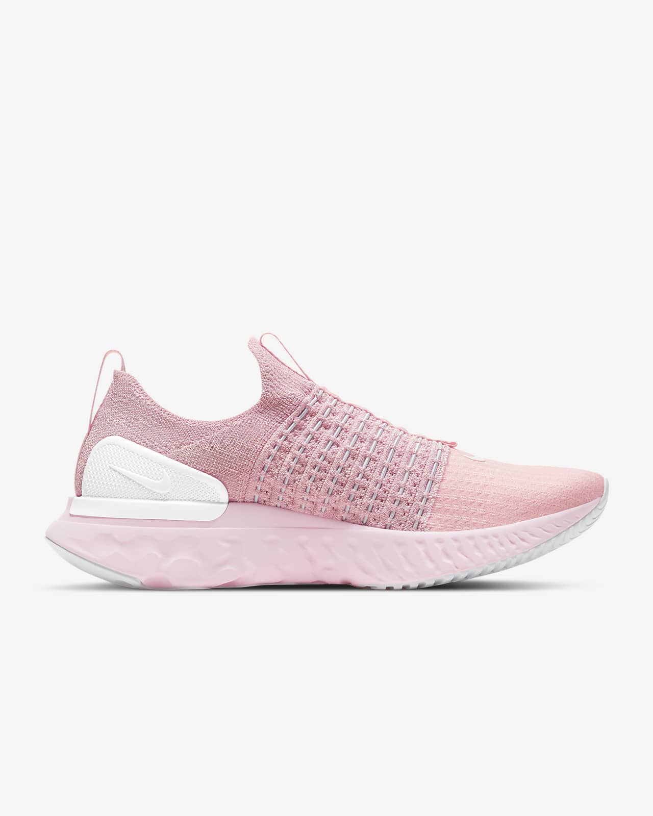 nike react pink grey white