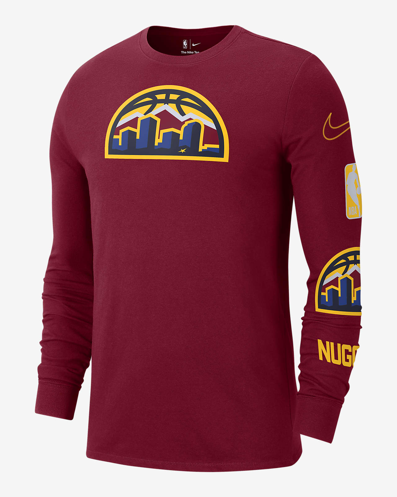 Denver Nuggets City Edition Men's Nike NBA Long-Sleeve T-Shirt