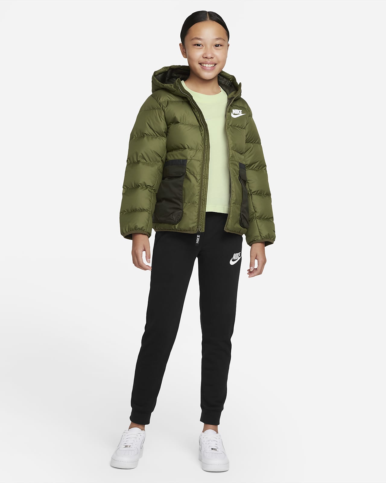 Plumon nike niño store