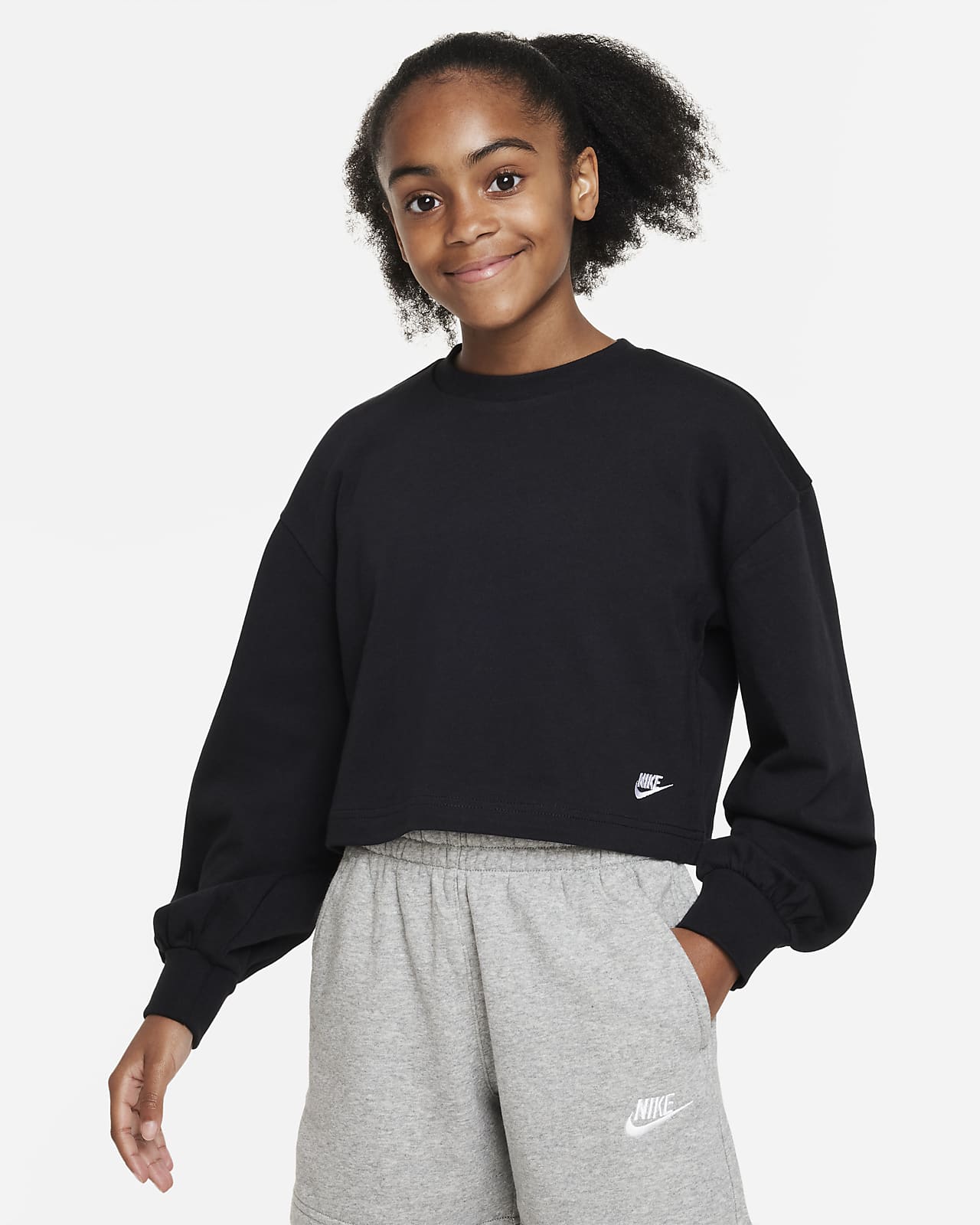 Nike Sportswear Big Kids' (Girls') Crew-Neck Top. Nike.com