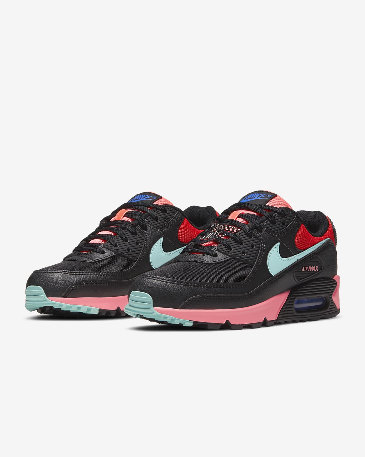 red and black nike air max womens