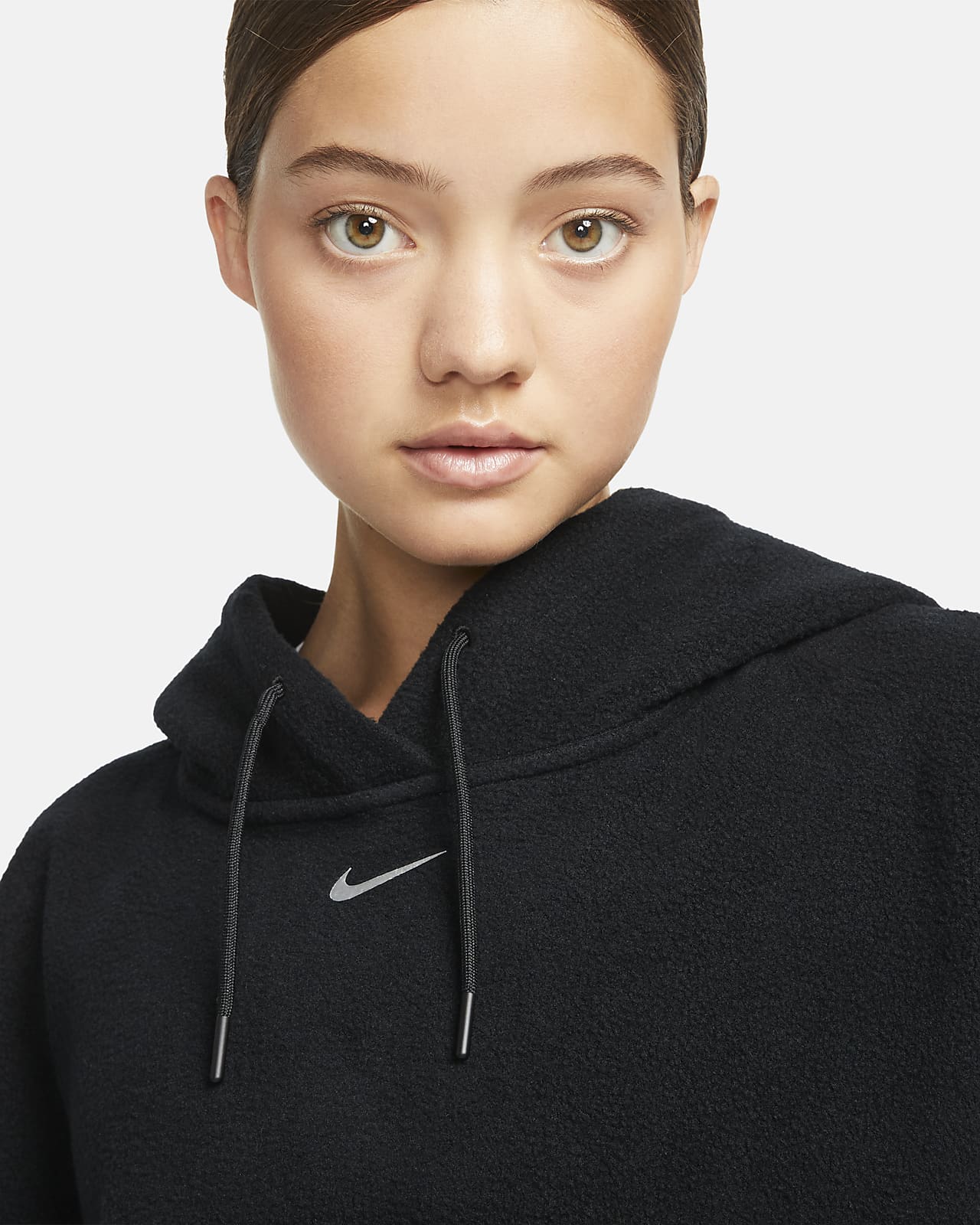 Nike Pro Therma-FIT ADV Women's Cropped Fleece Hoodie. Nike AE