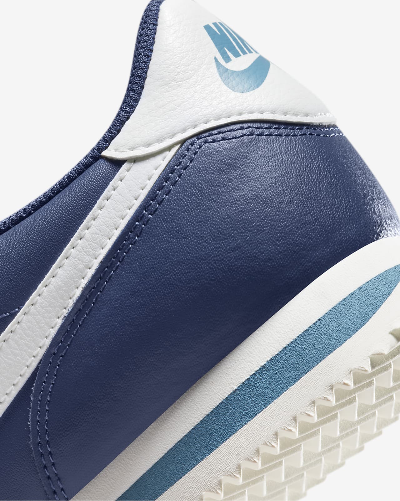 Nike cortez top Leather Heren Blauw