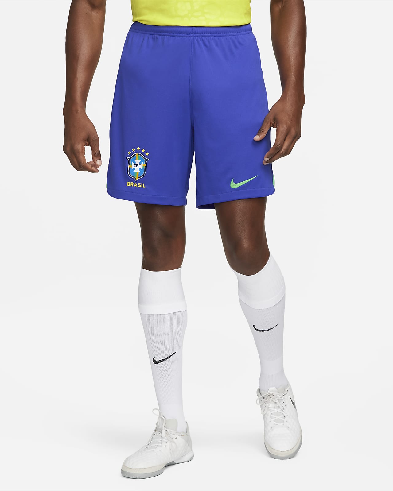 Brazil 2022/23 Stadium Home Men's Nike Dri-FIT Football Shorts