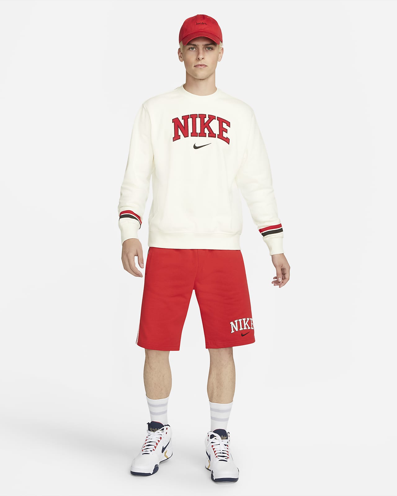 Nike Sportswear Men s Retro Fleece Sweatshirt. Nike AT