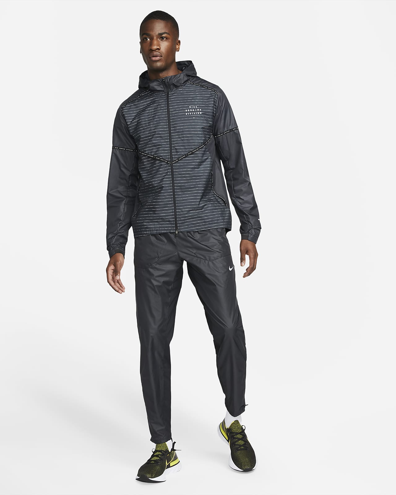 nike running zip up