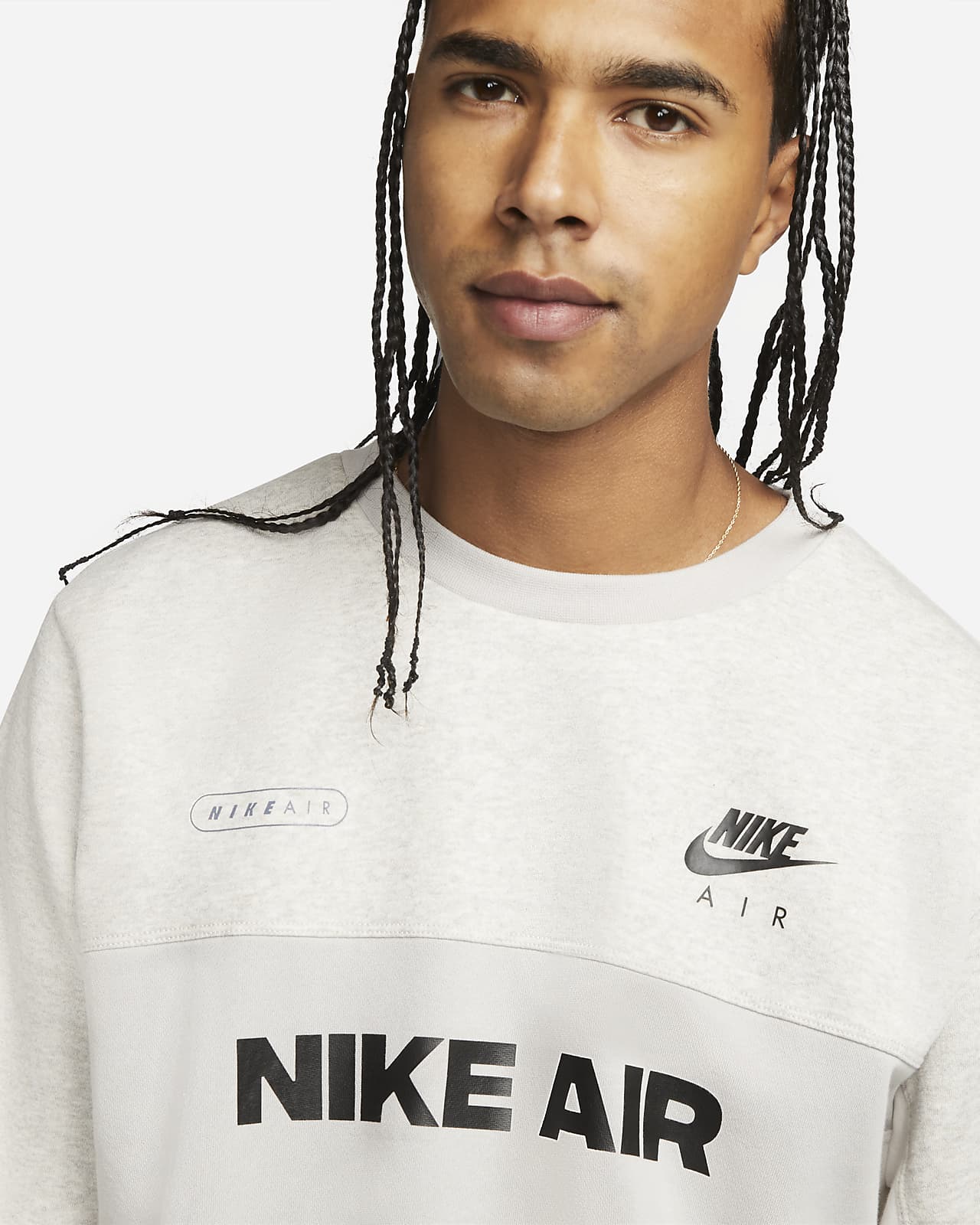 Maglia a girocollo in fleece con rovescio spazzolato Nike Air - Uomo. Nike  IT