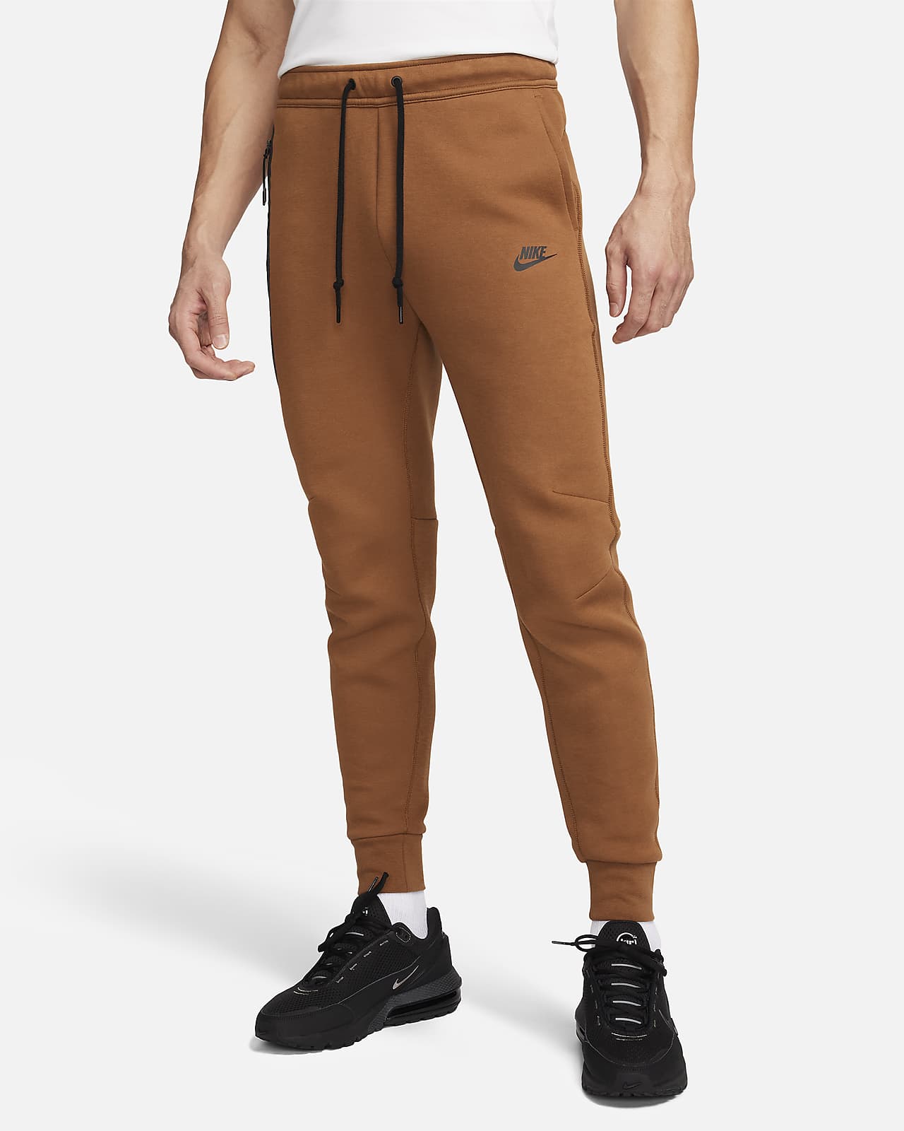  Nike Men's Sportswear Tech Fleece Tapered Jogger Pants L Brown  : Clothing, Shoes & Jewelry