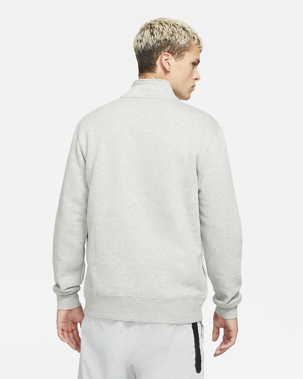 nike sweatshirt with zipper in back