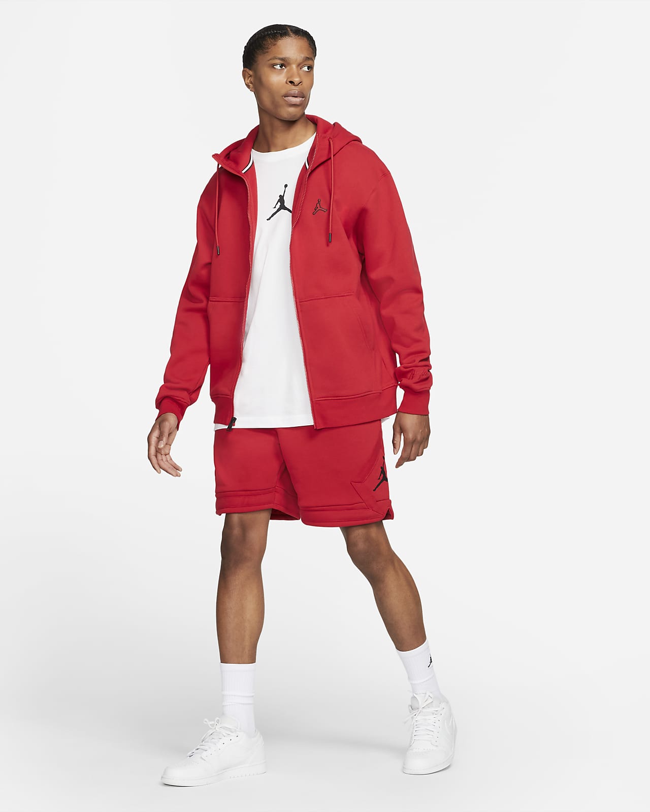 Felpa in fleece con cappuccio e zip a tutta lunghezza Jordan Essentials -  Uomo. Nike IT