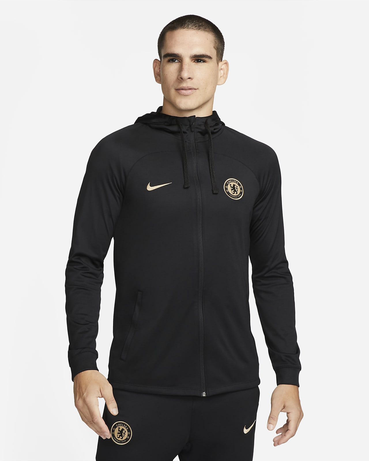 Kust uitgehongerd ONWAAR Chelsea FC Strike Men's Nike Dri-FIT Knit Soccer Track Jacket. Nike.com