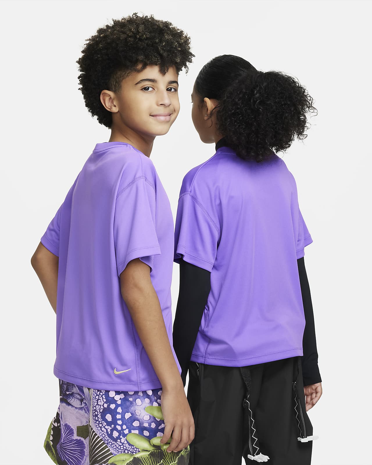 Boys purple discount nike shirt