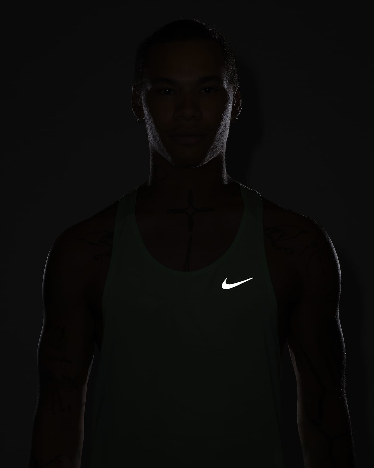 Nike Trail Men's Running Vest - Pure Platinum/Hasta