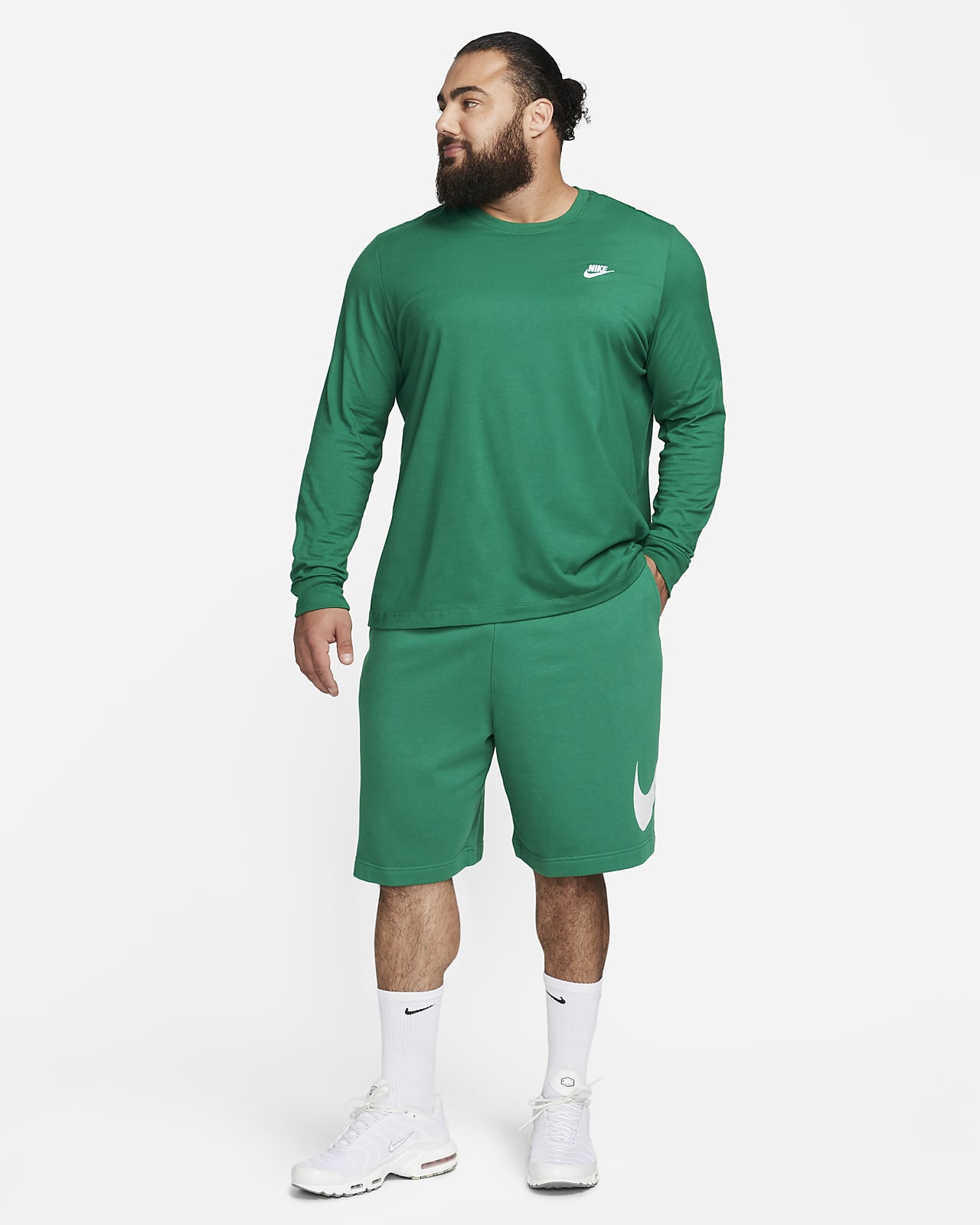 Nike Sportswear Club Men's Long-sleeve T-shirt. Nike LU