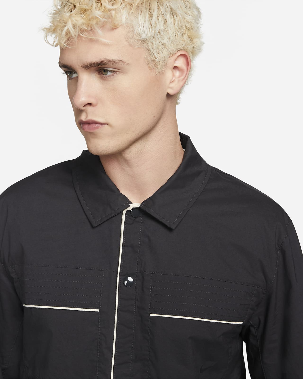 nike button shirt