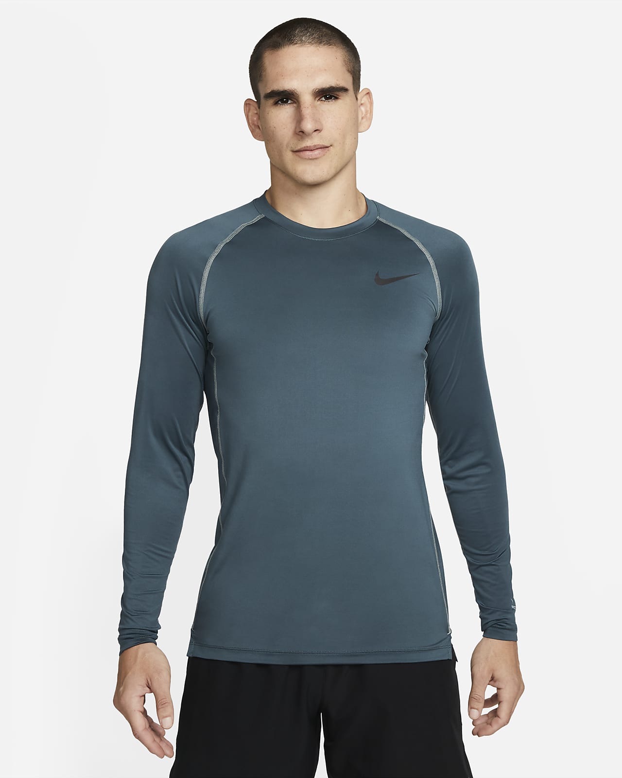 Camiseta larga ajuste entallado para hombre Nike Pro Dri-FIT.