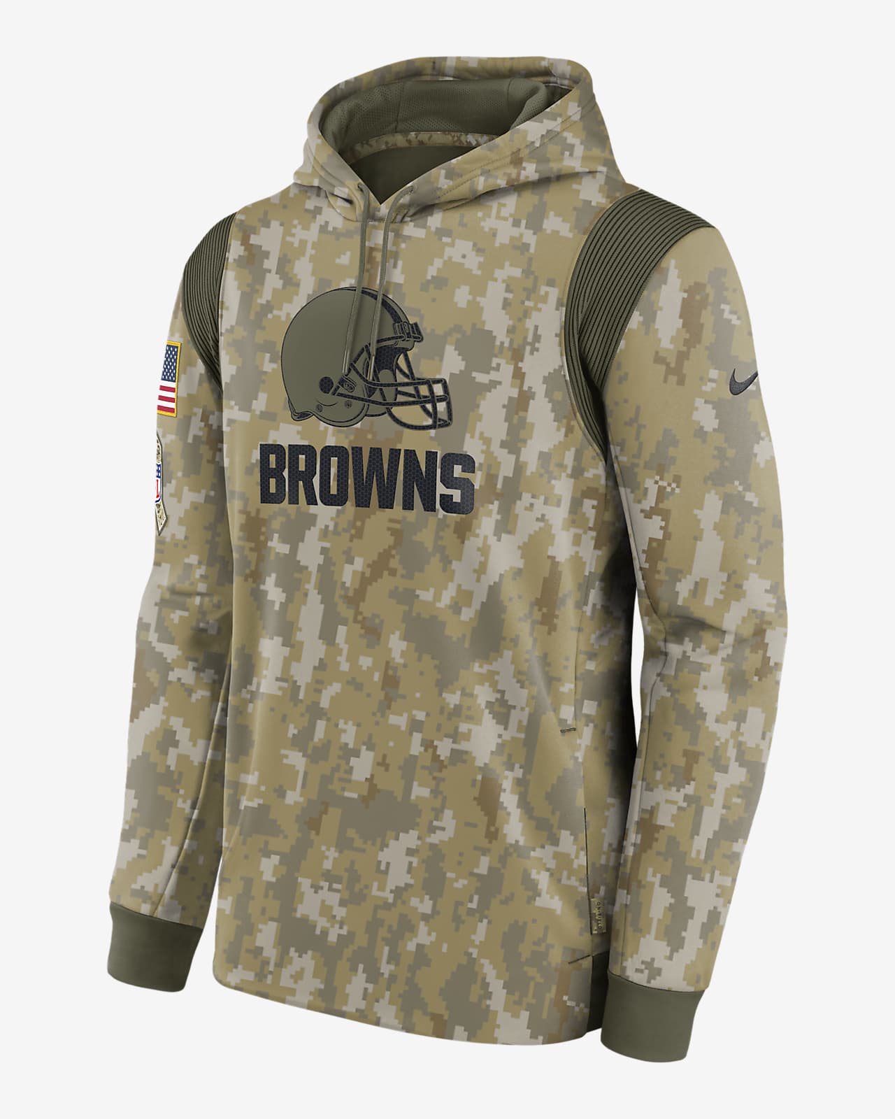 Nike Therma Salute to Service (NFL Cleveland Browns) Men's Hoodie.